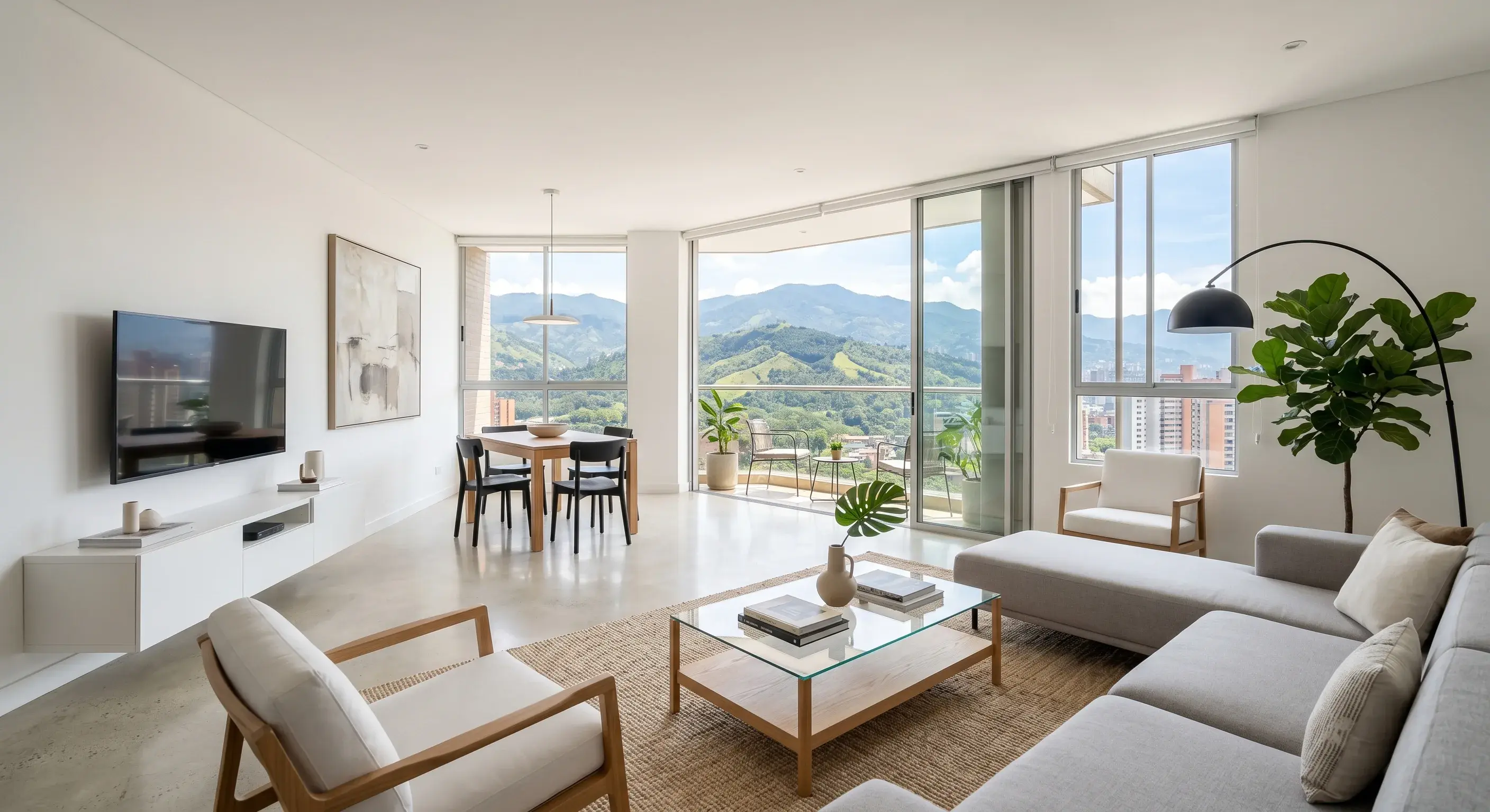 Apartamento amoblado moderno en Colombia marketing digital para arrendadores